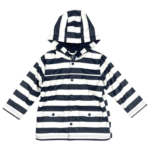 Korango Raincoat Striped Raincoat Navy Stripe
