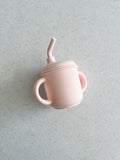 Mini & Me Transitional Straw Sippy Cup Marshmallow