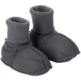 Kip & Co Baby Booties Dark Grey