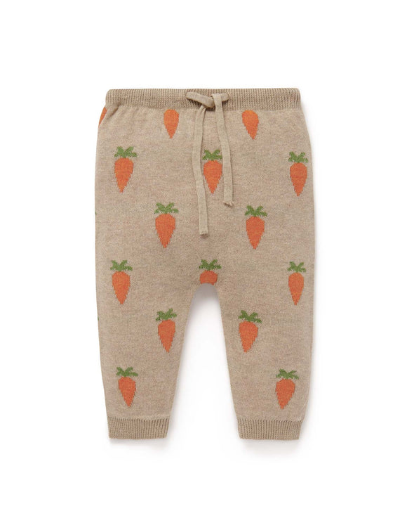 Purebaby Carrot Jacquard Leggings