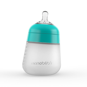 nanobebe Silicone Flexy Bottles 270ml   Teal