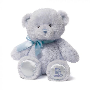 Gund My First Teddy Blue Small