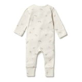 Wilson & Frenchy Organic Pointelle Zipsuit with Feet Little Acorn