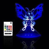 Tulio Dream Light Butterfly LED 12 Colour Night Light with Remote