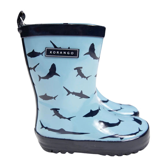 Korango Rain Gumboot Shark Print