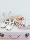 Little MaZoes TBar Shoes White