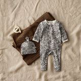 Wilson & Frenchy Organic Long Sleeve Zipsuit with Feet Forest Animals