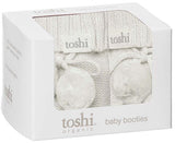Toshi Organic Booties Marley Pebble