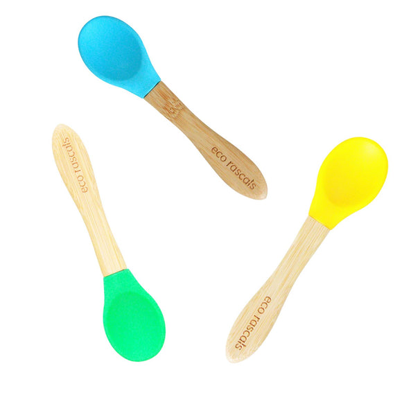 Eco Rascal organic bamboo spoon set 3pk