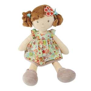 Bonikka Tikiri Cotton Doll Summer Flower Kid Doll Brunette Hair