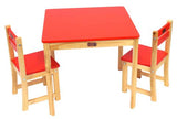 Tikk Tokk Little Boss  Wooden Table + 2 Chairs 3 piece set  Assorted Colours