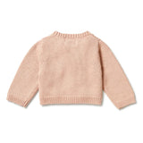 Wilson & Frenchy Knitted Ruffle Cardigan Rose