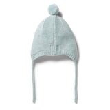 Wilson & Frenchy Knitted Cable Bonnet Mint Fleck