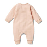 Wilson & Frenchy Organic French Terry  Slouch Growsuit Cameo Rose