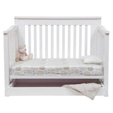 Cocoon Flair 5 in 1 cot White with tidy drawer + AUS innerspring mattress Package