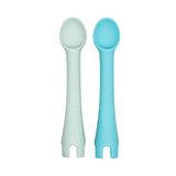 Little Woods Silicone Baby First Utensils 2pk