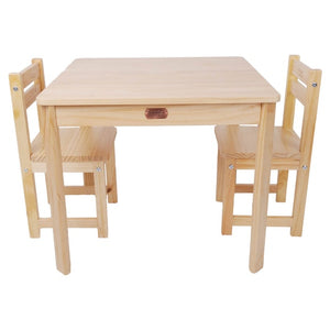 Tikk Tokk Little Boss Wooden Table + 2 Chairs 3 piece set